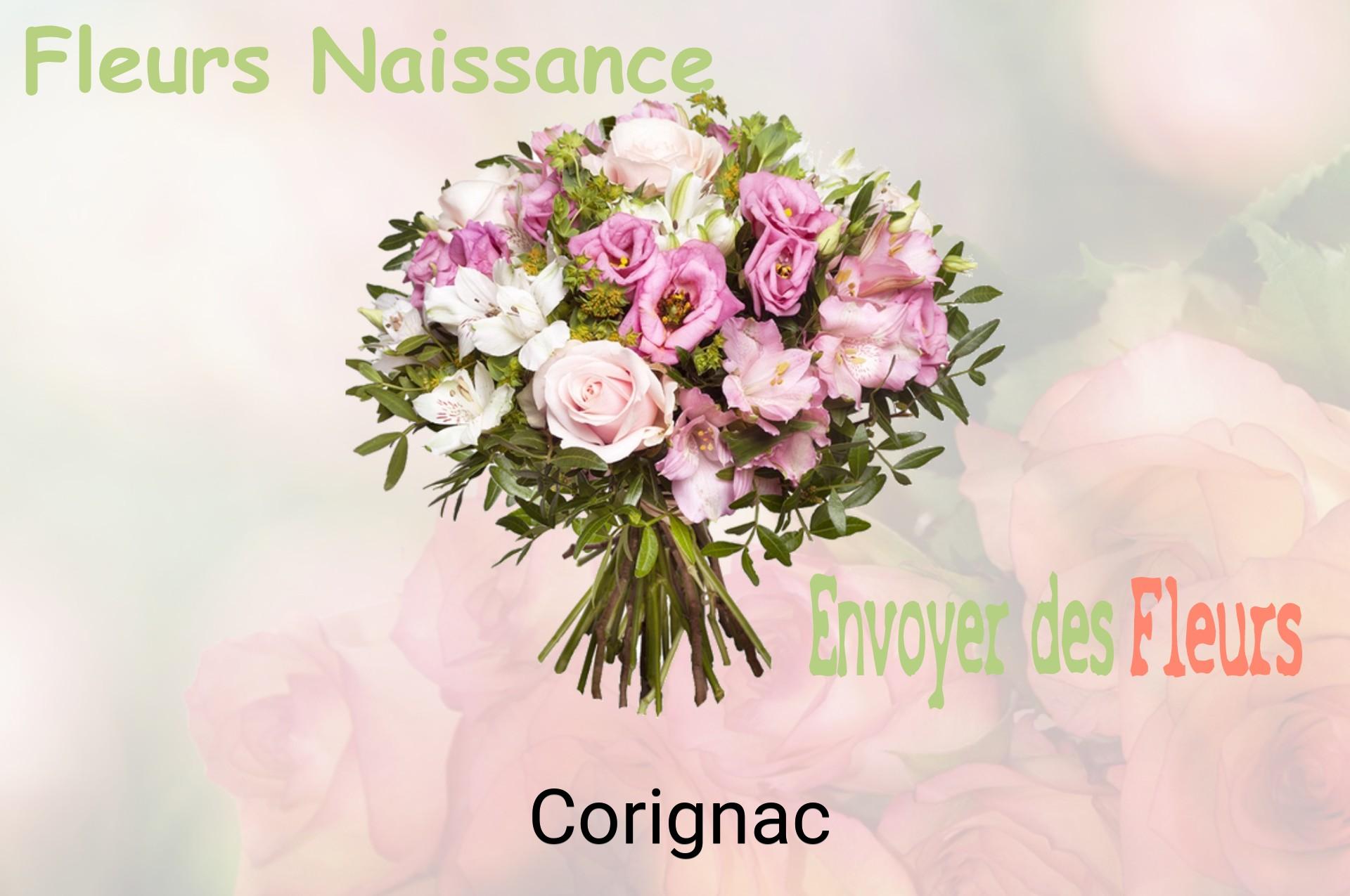 Bouquet de fleurs de naissance livré à Corignac